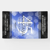 Banderoles Élégant 45e anniversaire de Mariage Sapphire (Horizontal)