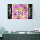 Banderoles Élégant 47e anniversaire du Mariage Améthyste (Salon professionnel)