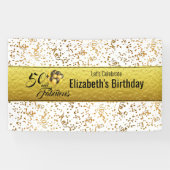 Banderoles Elégant 50 et Fabulous Gold Foil Confetti (Horizontal)
