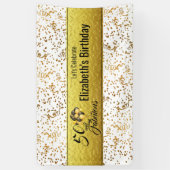 Banderoles Elégant 50 et Fabulous Gold Foil Confetti (Vertical)