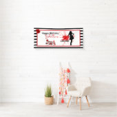 Banderoles Elégant 50e anniversaire 50 & Fête des rayures FAB (En situation)