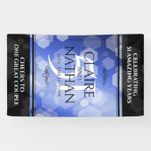 Banderoles Élégant 51e anniversaire de Mariage Sapphire (Horizontal)