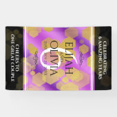 Banderoles Élégant 6ème anniversaire de Mariage d'Améthyste (Horizontal)