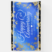 Banderoles Élégant 9e anniversaire Mariage Lapis Lazuli (Vertical)