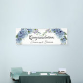 Banderoles Élégant Aquarelle de Fleurs de Ne Pas Oublier (Salon professionnel)