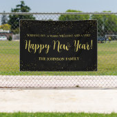 Banderoles Elegant Black and Gold New Year’s Greeting (Insitu)