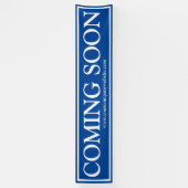 Banderoles Elégant Blue White Business Bientôt Site Web (Vertical)