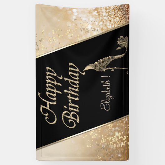 Banderoles Elégant Bokeh moderne, Lumineux, Fleurs Haut Talon (Vertical)