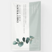 BANDEROLES ÉLÉGANT BUREAU DE COULEUR D'EAU VERDURE DE L'ÉLÉGA (Vertical)