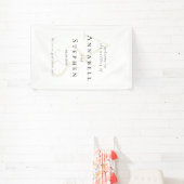 Banderoles Élégant, Classique, Monogramme, Mariage blanc (Insitu)