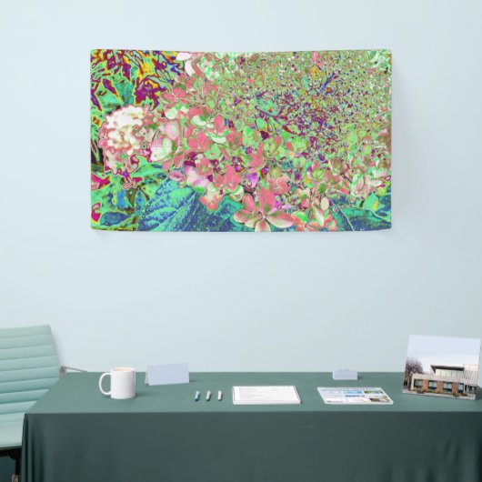 Banderoles Élégant Corail et Chartreuse Limelight Hydrangea (Salon professionnel)