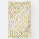 Banderoles Elégant design art déco en palmier doré (Vertical)