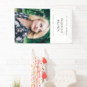 Banderoles Élégant enterrement chic | Célébration moderne de  (En situation)