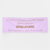 Banderoles Élégant Fille Solide Lumière Violet Lilac Texte Pe (Horizontal)