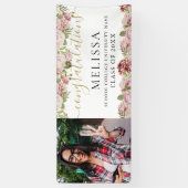 Banderoles Élégant floral Script de script d'or (Vertical)