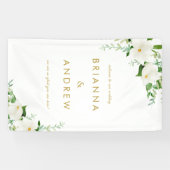 Banderoles Elegant Floral Wedding (Horizontal)