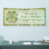 Banderoles Élégant Glover Vert Or St Patrick'd Day Party (Salon professionnel)