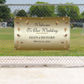 Banderoles Elégant Gold, Black Wedding Réception (En situation)