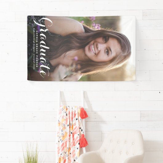 Banderoles Elégant Graduation Photo Grad Party (En situation)