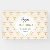 Banderoles Elégant Hanoukka Holiday Motif Gold (Horizontal)