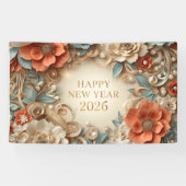 Banderoles elegant happy new year party banner (Horizontal)