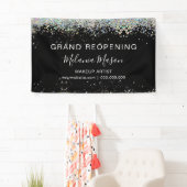 Banderoles Élégant Holographe Parties scintillant maquillage (En situation)