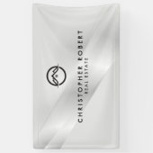 Banderoles Élégant immobilier en argent (Vertical)