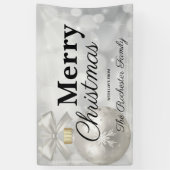 Banderoles Elégant Joyeux Noël Fête Bienvenue (Vertical)