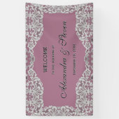 Banderoles Elégant Mariage dentelle dans n'importe quelle cou (Vertical)