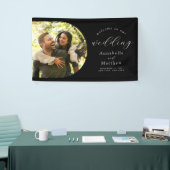 Banderoles Elégant Mariage photo moderne Bienvenue (Salon professionnel)