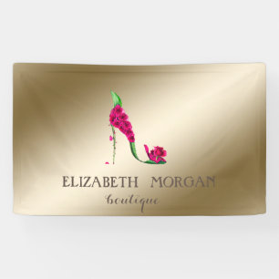 Banderoles Élégant Moderne Chic , Lumineux, Fleurs Talon Haut
