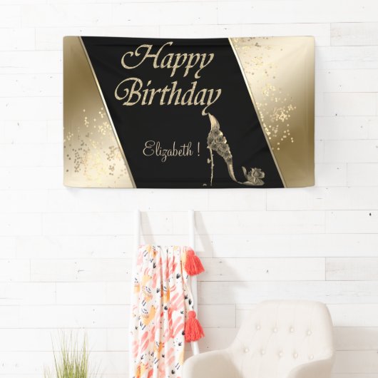 Banderoles Élégant Moderne Design élégant, Lumineux, Fleurs H (En situation)