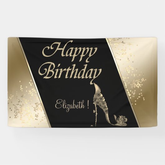 Banderoles Élégant Moderne Design élégant, Lumineux, Fleurs H (Horizontal)