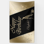 Banderoles Élégant Moderne Design élégant, Lumineux, Fleurs H (Vertical)