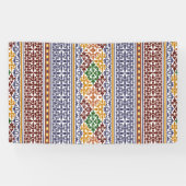 Banderoles élégant motif ethnique (Horizontal)