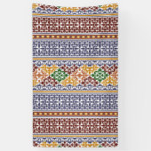 Banderoles élégant motif ethnique (Vertical)