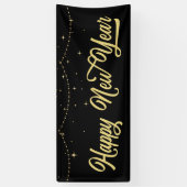 Banderoles Elégant or Bonne année (Vertical)