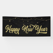 Banderoles Elégant or Bonne année (Horizontal)