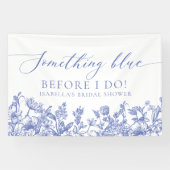 Banderoles Élégant quelque chose de bleu avant de faire Fête  (Horizontal)