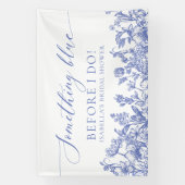 Banderoles Élégant quelque chose de bleu avant de faire Fête  (Verticale)