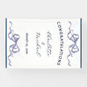 Banderoles Elegant Ribbon Romantic Wedding Congratulations (Horizontal)