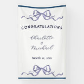 Banderoles Elegant Ribbon Romantic Wedding Congratulations  (Verticale)