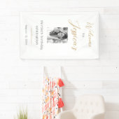 Banderoles Elegant Script 30th Birthday Party Photo Welcome (En situation)