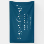 Banderoles Élégant script Graduation party Félicitations (Vertical)