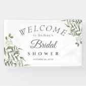 Banderoles Elégant succulent Eucalyptus Feuille nuptiale douc (Horizontal)