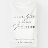 Banderoles Elegant Wedding Photo Backdrop Banner (Vertical)