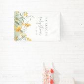 Banderoles Elegant Yellow Floral Baby Shower (Insitu)