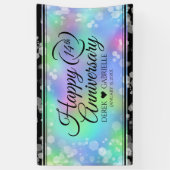 Banderoles Élégante 14ème anniversaire du Mariage Opal (Vertical)