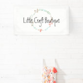 Banderoles Élégante couronne d'art de ligne Fleur sauvage (Insitu)