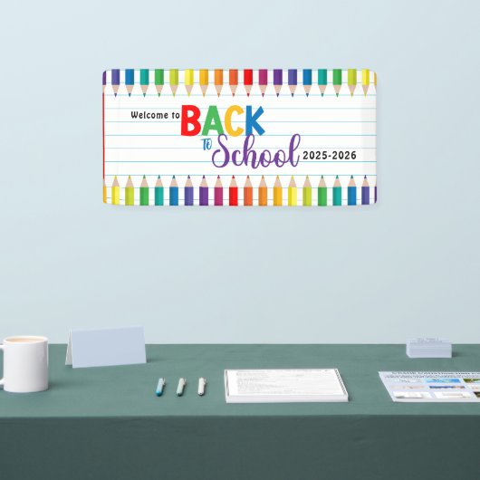 Banderoles Élégante école de script de monogramme (Salon professionnel)